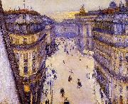 Gustave Caillebotte Rue Halevy, vue d'un sixieme etage oil painting artist